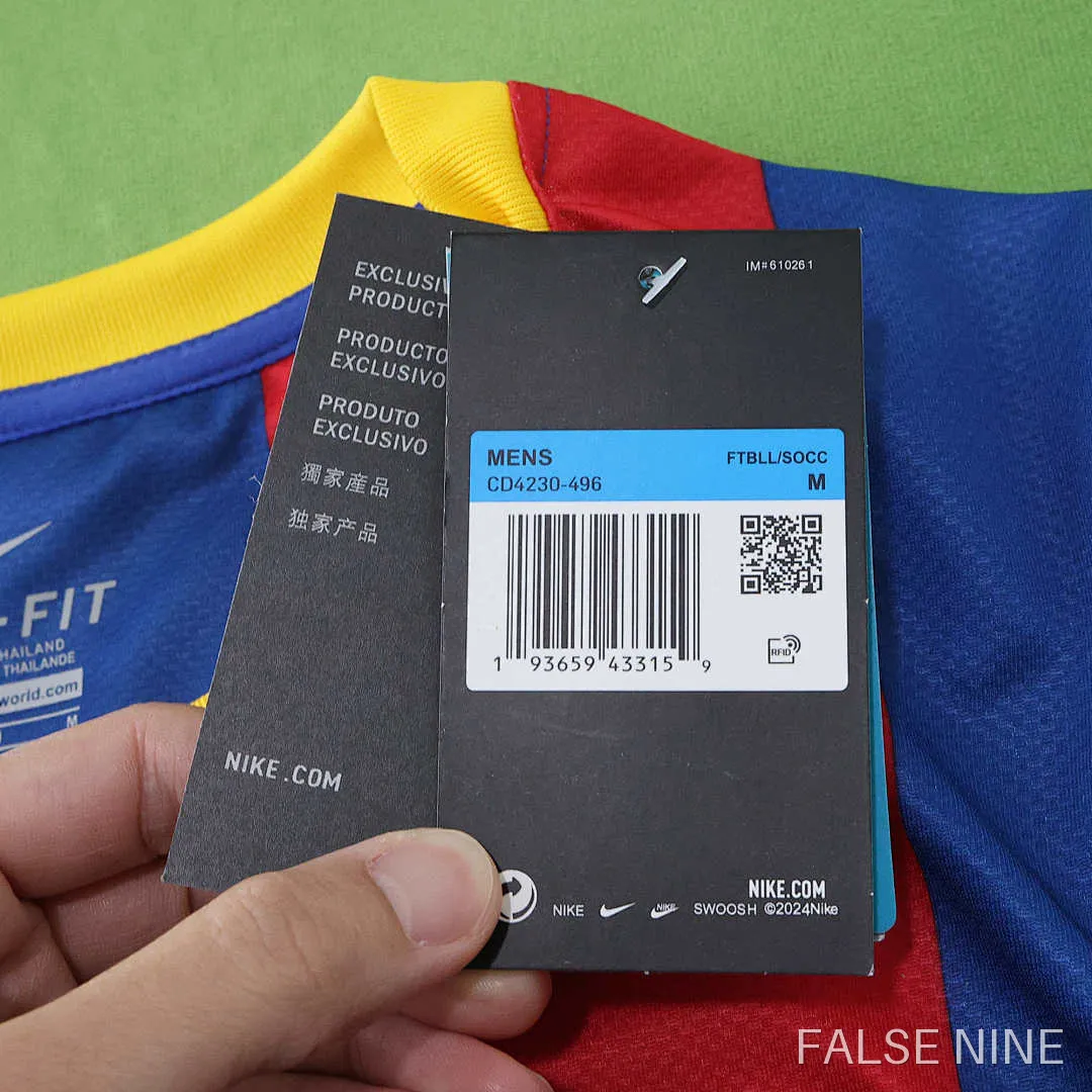 10/11 FC Barcelona / Barça home Long sleeved retro Fan version, photo 21