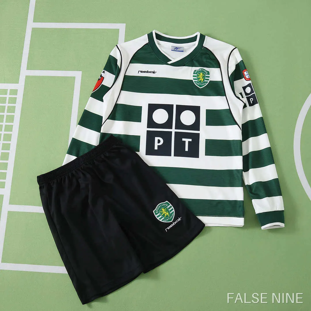 Sporting CP 2001-03 Home Kids Kit (Long Sleeve Retro), photo 2