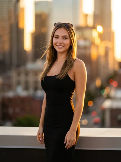 City Rooftop Glow