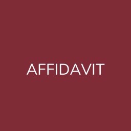 AFFIDAVIT