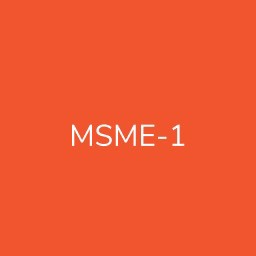 MSME - 1