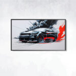 قوة الانطلاق – The Power of Motion Modern Car Art Print