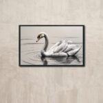 هدوء البجعة – The Serenity of the Swan Art Print