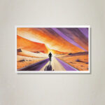 طريق النور – The Road to Light Art Print