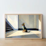 ضوء الصباح – Morning Light & Loyal Silence Art Print