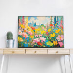 حديقة الفجر المزهرة – Blooming Morning Garden Art Print