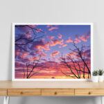 غروب الأفق البنفسجي – Violet Horizon Sunset Digital Art