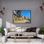 شارع جدة التاريخي – Jeddah Heritage Street | لوحة فنية رقمية من العمارة الحجازية