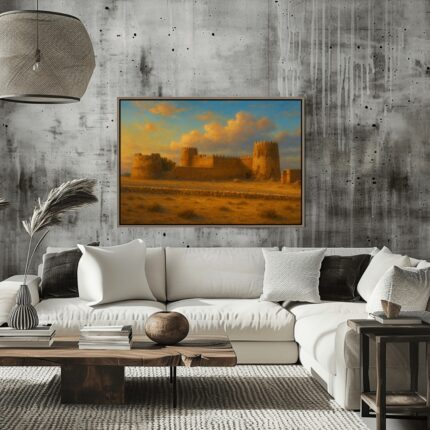 قلعة صفوى التاريخية – Safwa Fortress, Qatif | Saudi Eastern Province Heritage Digital Wall Art