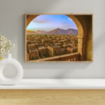 الطائف نهارًا – Daylight Over Historic Taif (Archival Heritage Landscape • Digital Restoration)