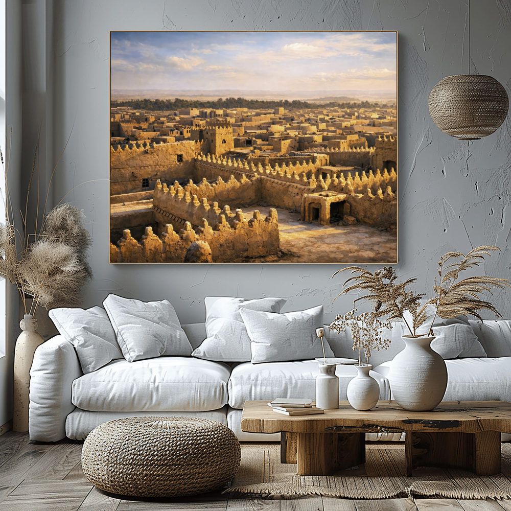 KSA 56-2025 الرياض التاريخية – Old Historic Riyadh (Historic Arabian Architecture – Public Archives Digital Revival) - Image 1