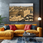 ساحة الديرة بقصر الحكم – Al-Deera Square, Qasr Al-Hukm (Riyadh 1940) (Historic Arabian Architecture – Public Archives Digital Revival)