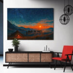 ليلة القافلة في الربع الخالي – Caravan Nightfall in the Empty Quarter