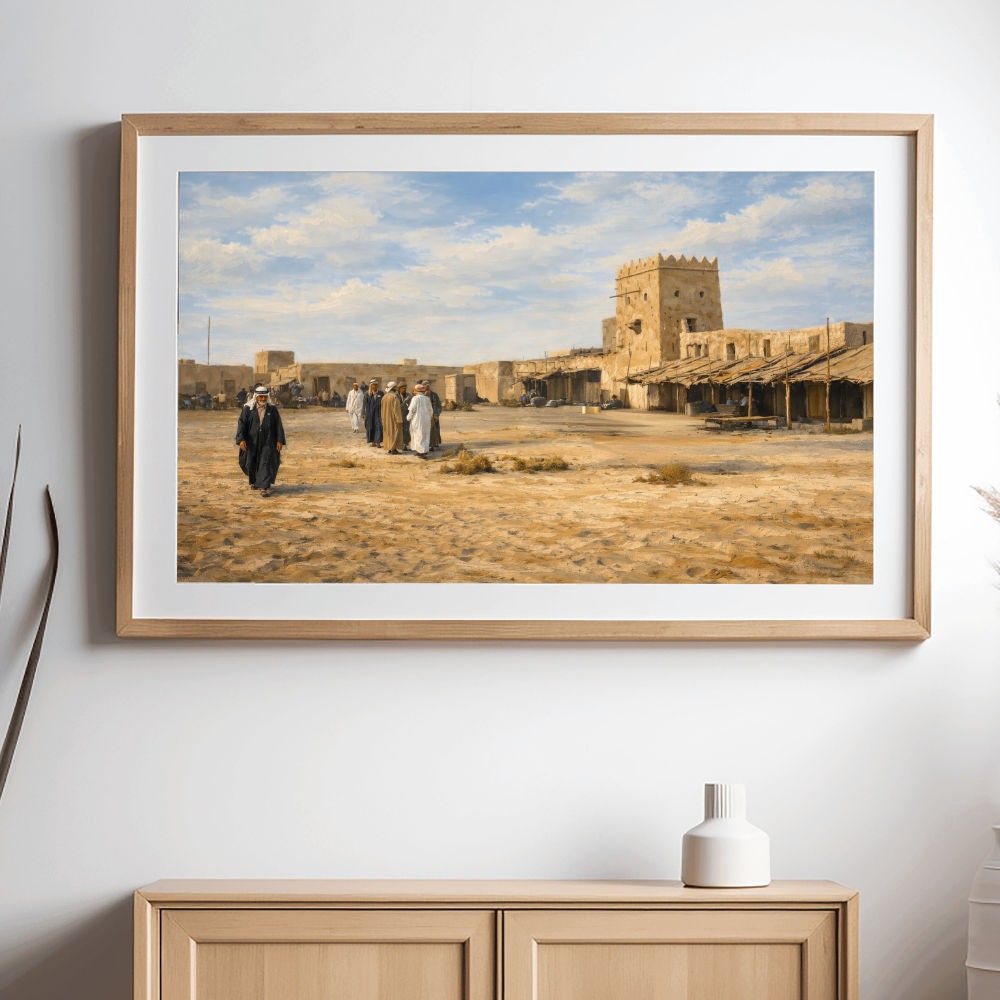 KSA 188-2025 سوق المناخ في الجبيل القديمة – ذاكرة التجارة الصحراوية | Al-Manakh Market, Old Jubail – Desert Trade Memory - الصورة 1