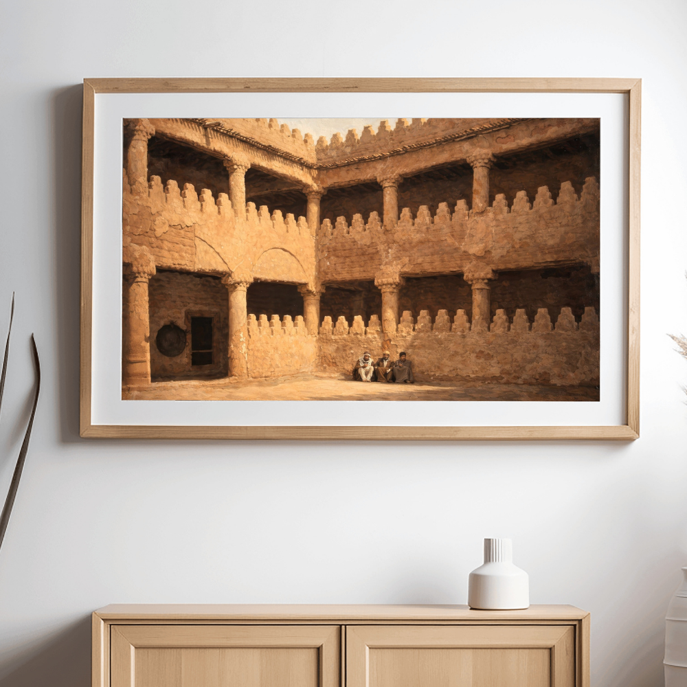 KSA 197-2025 فناء حائل التراثي – مجالس الظل في العمارة النجدية | Hail Heritage Courtyard - الصورة 1