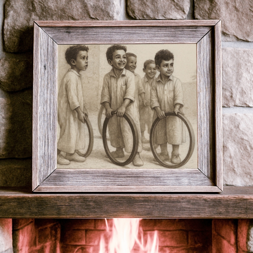 KWT 100-2025 ضحكات الطفولة في أزقة الكويت | Childhood Smiles of Old Kuwait - الصورة 1