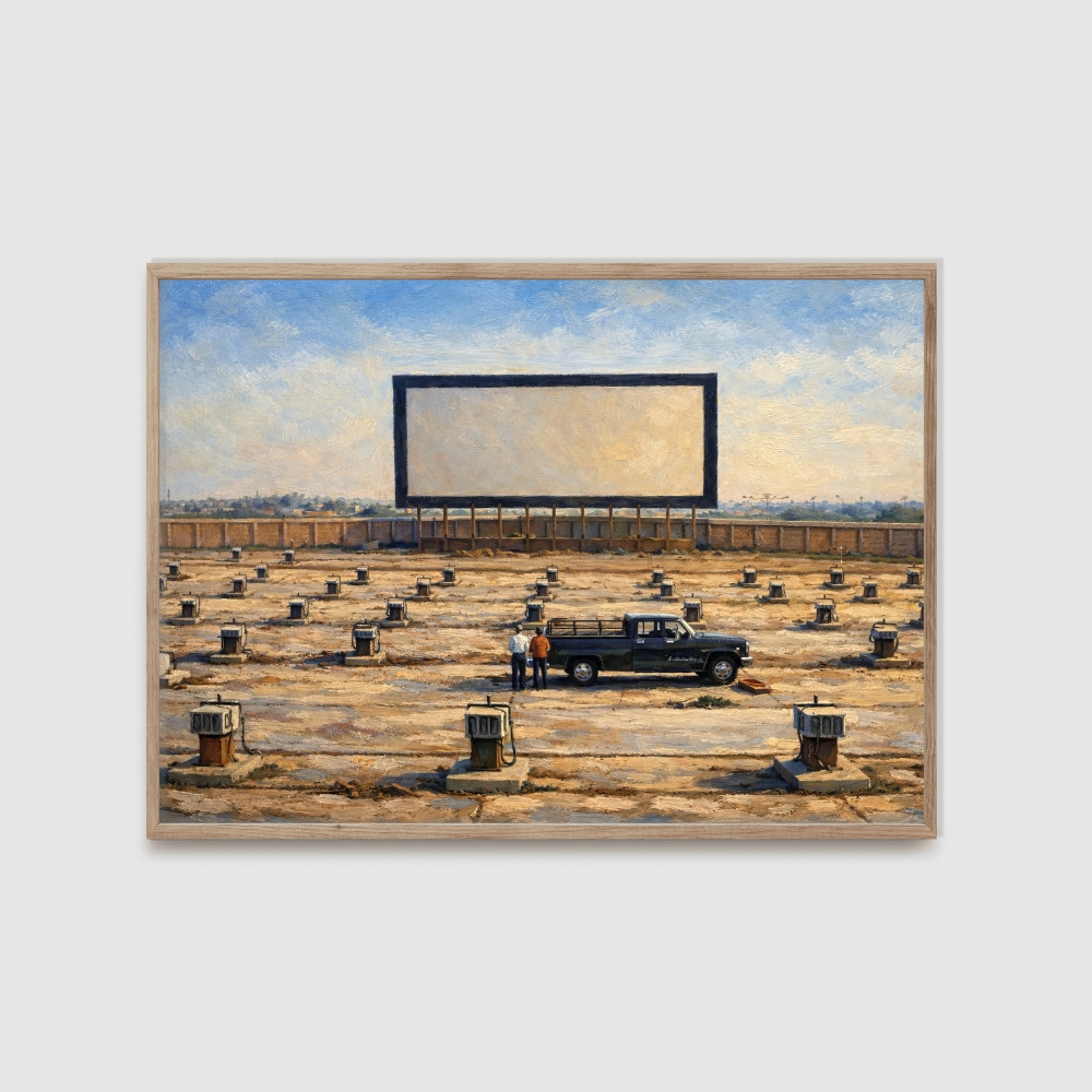 KWT 26-2025 سينما السيارات في الأحمدي – Ahmadi Drive-In Cinema (Mid-20th Century Kuwait) - Image 1