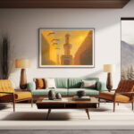 مئذنة في قلب الزقاق الكويتي القديم – Minaret Rising from Old Kuwait Alley