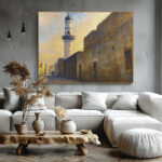 مئذنة مسجد قديم في أزقة الكويت – Old Mosque Minaret in Historic Kuwaiti Alley