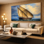 سفينة الداو الكويتية في عرض البحر – إرث الملاحة الشراعية | Kuwaiti Dhow Sailing Art