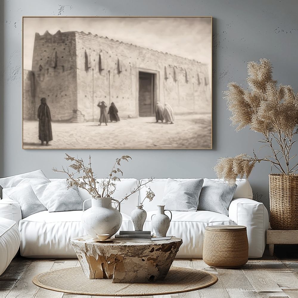 KWT 8-2025 سور الكويت القديم (ما قبل النفط) – Old Kuwait City Wall (Pre-Oil Era) | الفن الرقمي للعمارة الدفاعية - الصورة 1