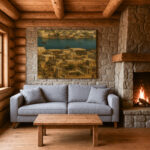 حين شكّل الخور ملامح المدينة – When the Creek Shaped Dubai (1950s) Old Dubai Waterfront | Digital Heritage Restoration Art