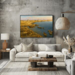 دبي 1960 – المدينة الساحلية قبل الطفرة الكبرى Dubai 1960 | Coastal Life & Urban Transition Digital Heritage Art