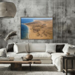 ساحل أبوظبي كما كان – Abu Dhabi Coastline Before the Modern Era رؤية جوية تراثية | Digital Heritage Aerial Art