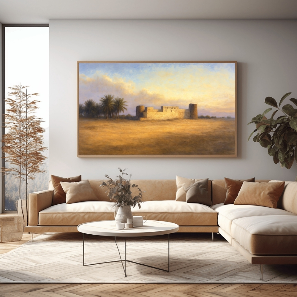 UAE 5-2025 قصر الحصن قبل صخب المدينة – Qasr Al Hosn Abu Dhabi Heritage Art Historic Abu Dhabi | Digital Restoration Wall Art - الصورة 1
