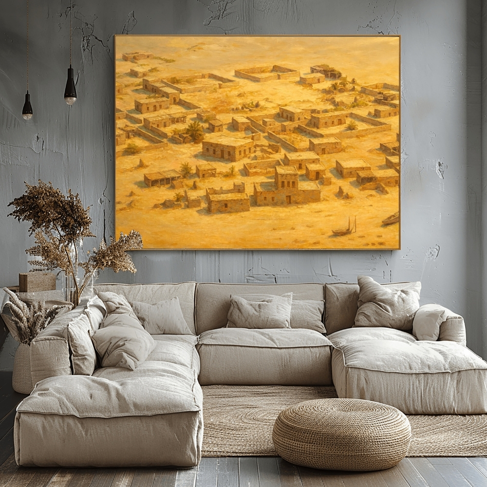 UAE 75-2025 دلما من الأعلى – ملامح الحياة الأولى على جزيرة الزمن Dalma Island from Above – Early Life Patterns in Timeless Sands - الصورة 1