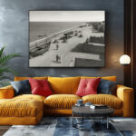 سكون البحر على ساحل دبي القديم – Silent Tides of Old Dubai Coast Dubai Heritage Digital Art | Early Gulf Shore