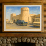 أصالة الأبراج الطينية – Timeless Towers of Old Doha | Digital Restoration Art