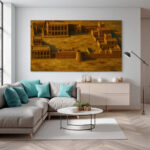 أسوار الهيبة القطرية – Qatari Citadel of Timeless Grandeur | مشهد ذهبي من ذاكرة الصحراء