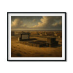 سينما سكن شركة البترول – دخان السبعينات | Dukhan Oil Camp Cinema Qatar Vintage Wall Art