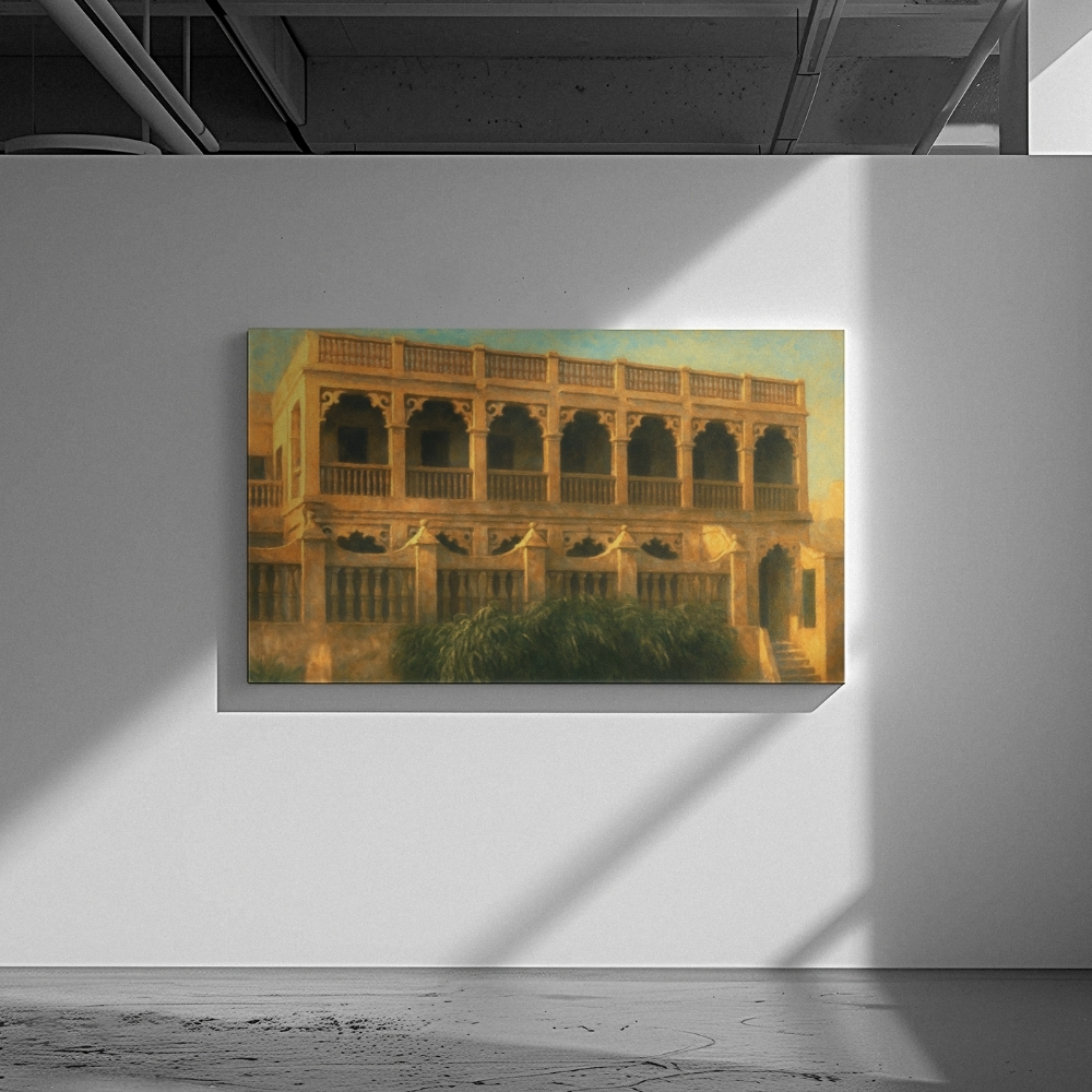 QA 97-2025 شُرفات الجسرة المذهّبة – Golden Verandas of Al Jasra Legacy | British Residency House Revival - الصورة 1