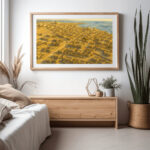 ملحمة الرمال الذهبية – Golden Chronicle of Doha 1960 | Qatar Vintage Coastal Heritage Wall Art