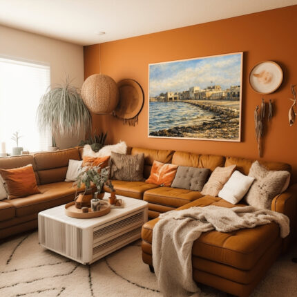 همسات الساحل القديم في الحورة – Old Al Hoora Coastal Echoes | Qatar Heritage Shoreline Digital Art