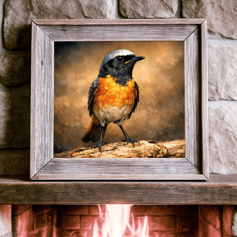 GCC 105-2025 حمروش الربيع المتوهّج – Radiant Spring Redstart Glow - الصورة 1