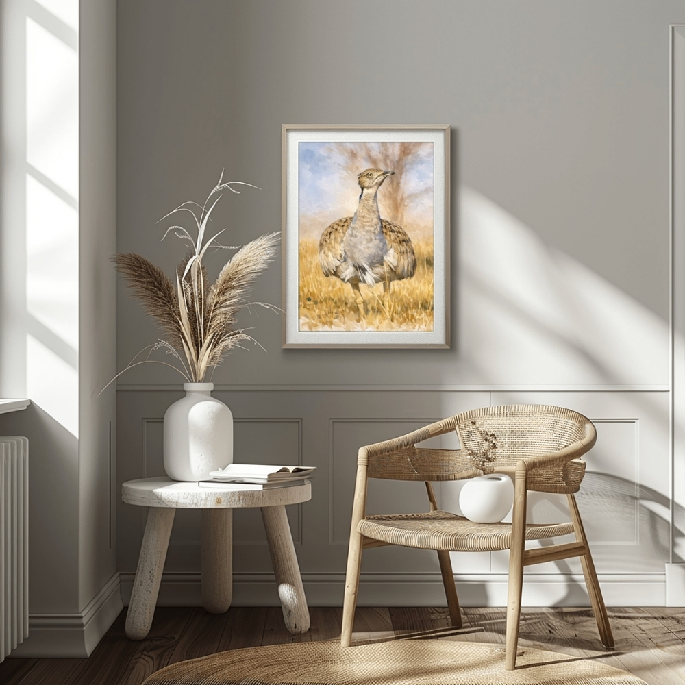 GCC 108-2025 الحبارى الذهبية – Arabian Bustard Golden Horizon - الصورة 1