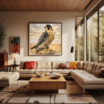 صقر الجزيرة ونظرة السيادة – Arabian Falcon Prestige & Desert Authority