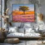نبضة الخزامى على رمال الغروب – Lavender Pulse on Sunset Sands