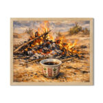 وهج النار وفنجان الشتاء – Ember Glow & Winter Coffee Ritual
