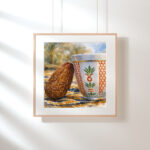دفء الفنجان وظلال النخيل – Arabian Coffee Warmth with Palm Essence