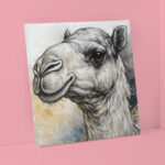 ملامح الجمل التراثي المرسوم – Heritage Camel Sketch Elegance
