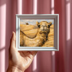 جمل الصحراء في الأفق الذهبي – Desert Camel Horizon Serenity