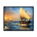 شراع الغروب ووهج الرحلة – Sunset Sail of the Gulf Legacy