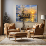 أشرعة تلامس الشمس – Sails Touching the Golden Horizon