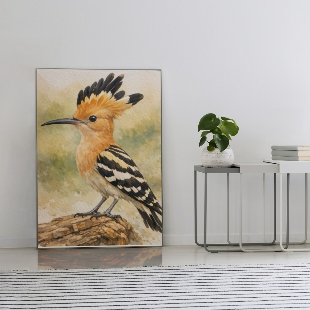 GCC 130-2025 الهدهد الملكي بريشة الصحراء – Arabian Hoopoe Royal Crest - الصورة 1