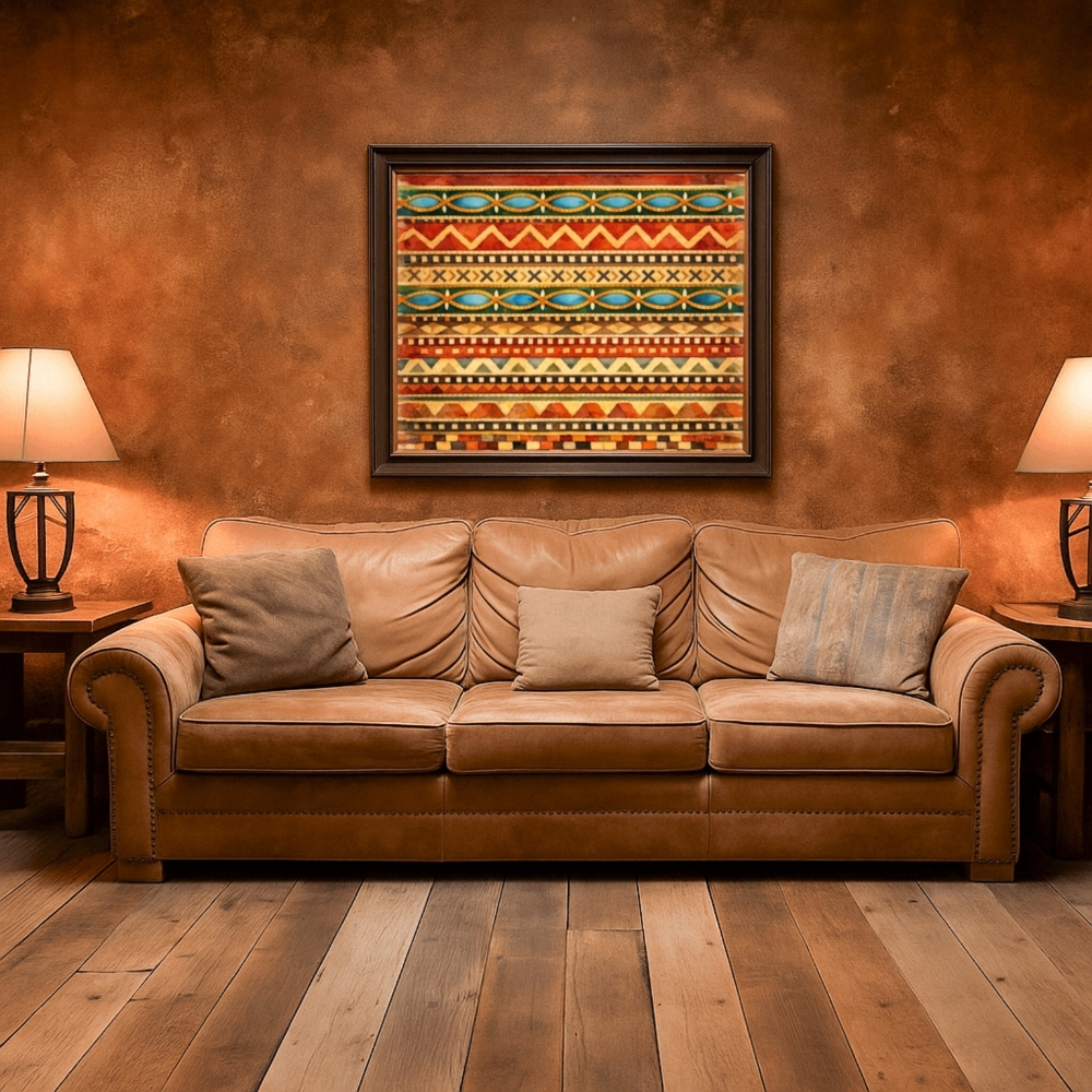 GCC 196-2025 حكاية النسيج الخليجي بألوان الصحراء – Gulf Textile Story in Desert Tones - Image 1