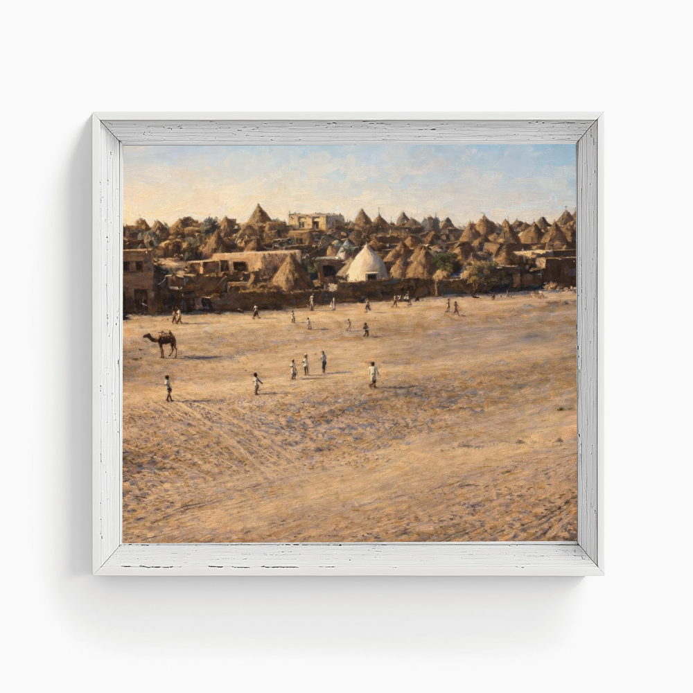 KSA 166-2025 جيزان التاريخية في قلب الصحراء – قرى القش والبيوت الطينية | Historic Jazan Desert Village – Straw Huts & Earthen Homes - Image 1